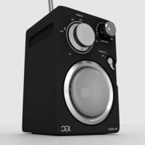 Small Speaker With Sub Woofer 3d model