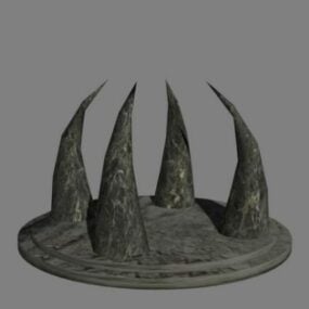 Gaming Temple Evil Portal 3d-model