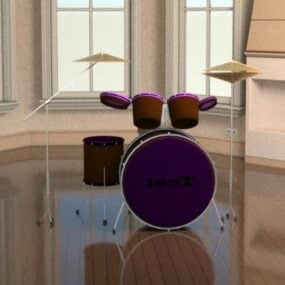 Set di piccoli tamburi modello 3d