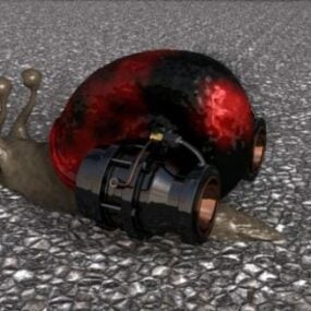 蜗牛机器人3d模型