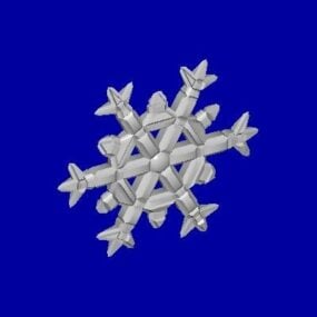 דגם 3D Snowflake שלג