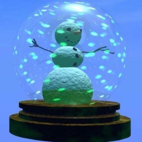 Sneeuwbol cadeau 3D-model