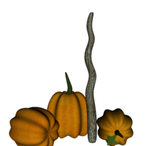 Pumpkins Halloween Holiday 3d model