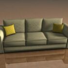 Stoff-Sofa-Möbel drei Sitze