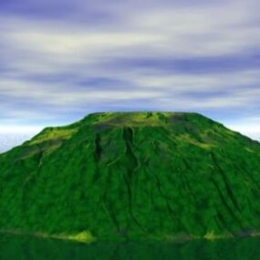 Green Hill Mountain Landscape 3d model