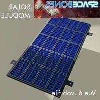 Model 3D modułu słonecznego