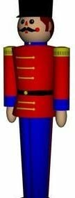 نموذج شخصية الجندي الفرنسي ثلاثي الأبعاد