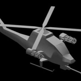 Soviet Bomber Military Helicopter 3d model