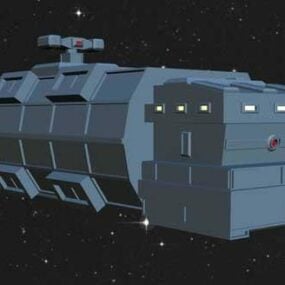 Alien Space Freighter 3d model