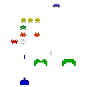 Equipo de juego Space Invaders modelo 3d