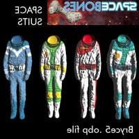 Barevné vesmírné obleky 3D model