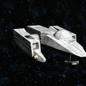 スペースタグ未来の宇宙船3Dモデル