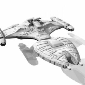 新しい宇宙船コンセプトの3Dモデル