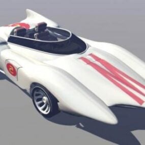 3D model závodního rychlostního auta