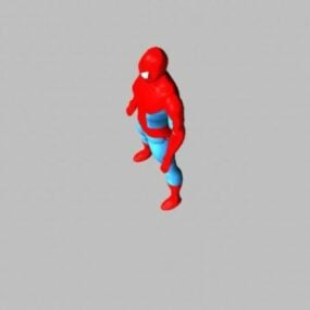 Model 3d Karakter Komik Pahlawan Spider Man