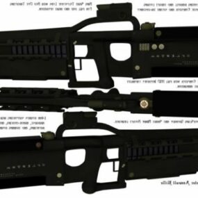 โมเดล 3 มิติของปืนไรเฟิลจู่โจมเสี้ยน
