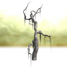 Spooky Tree Dry Branch 3D-Modell