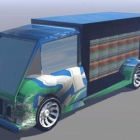 Modello 3d di trasporto su camion Sprite
