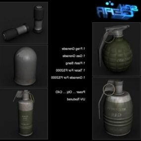 Spy Gear Set Grenade 3d malli