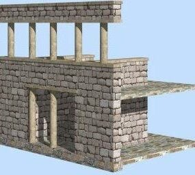 Gotik Ancient Building 3d-model