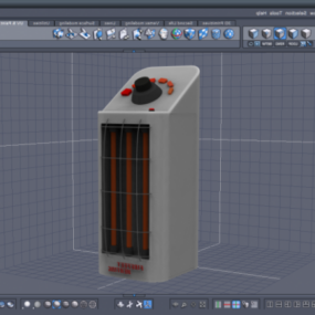 Standing Heater Equipment 3d model