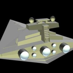 Concept de vaisseau spatial Star Destroyer modèle 3D