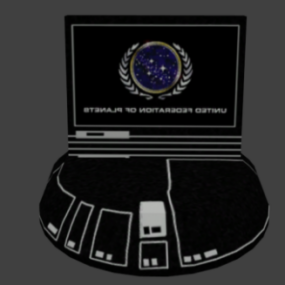 Model 3d Pusat Gadget Kontrol Star Trek