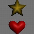 Star Heart Balloon