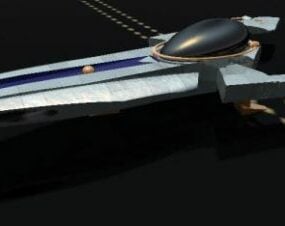Starfighter Futuristic Spaceship 3d model