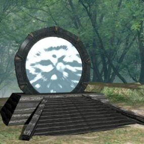 Stargate Fantasy Gate 3d μοντέλο