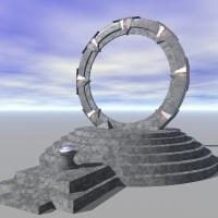 Modelo 3D de construção de estrutura de cúpula