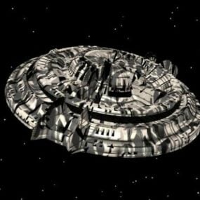 Mô hình 3d tàu vũ trụ ngoài hành tinh UFO