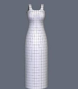 3д модель стартового платья Aiko
