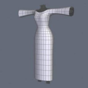 Aloitusmekko Fashion Design 3D-malli