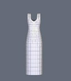فستان أزياء لفيكتوريا موديل 3D