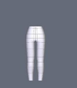 Pantalón para niña modelo 3d