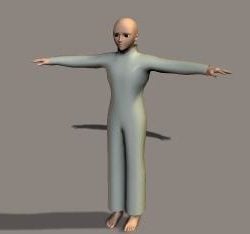 Altes Alien-Charakter-3D-Modell