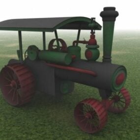 3D model parního traktoru