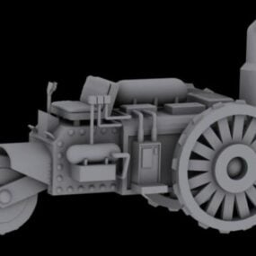 Model 3D ciężarówki parowej