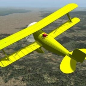 Ww1 複葉機ヴィンテージ飛行機 3D モデル