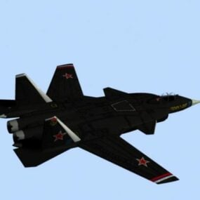 هواپیمای جنگنده Su47 مدل سه بعدی