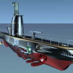 Modelo 2D do submarino Ww3