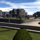 Bâtiment complexe de maisons de banlieue