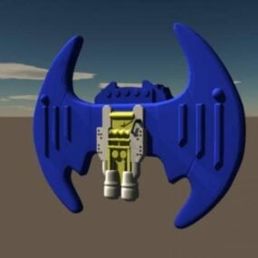 Superhelden-Flügelroboter 3D-Modell