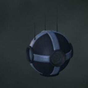 監視カメラの球体 3D モデル