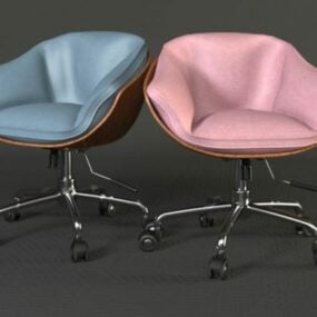 Two Swivel Chair 3d model