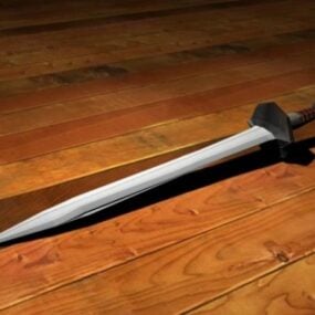 Lowpoly Modello 3d della spada