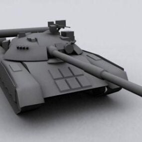 Tanque Mbt soviético T80u modelo 3d
