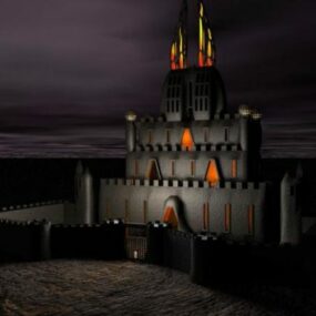 Duri Castle Membangun model 3d