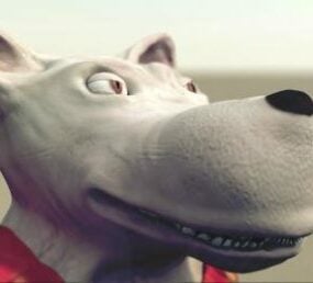 Kreskówka hipopotam pies Model 3D